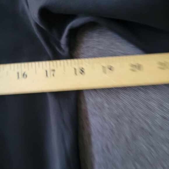 Karl Lagerfeld XS Black White Crochet Neckline Long-sleeved Shirt Blouse 826 - Picture 8 of 9